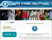 Tablet Screenshot of centerforsacredstudies.org